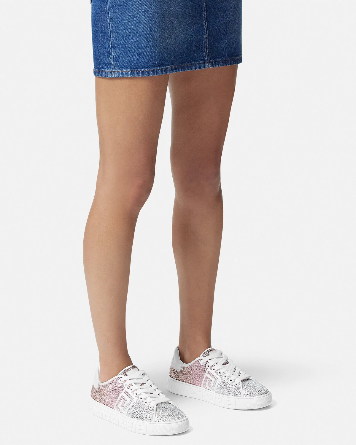 Crystal Degradé Greca Sneakers - 3