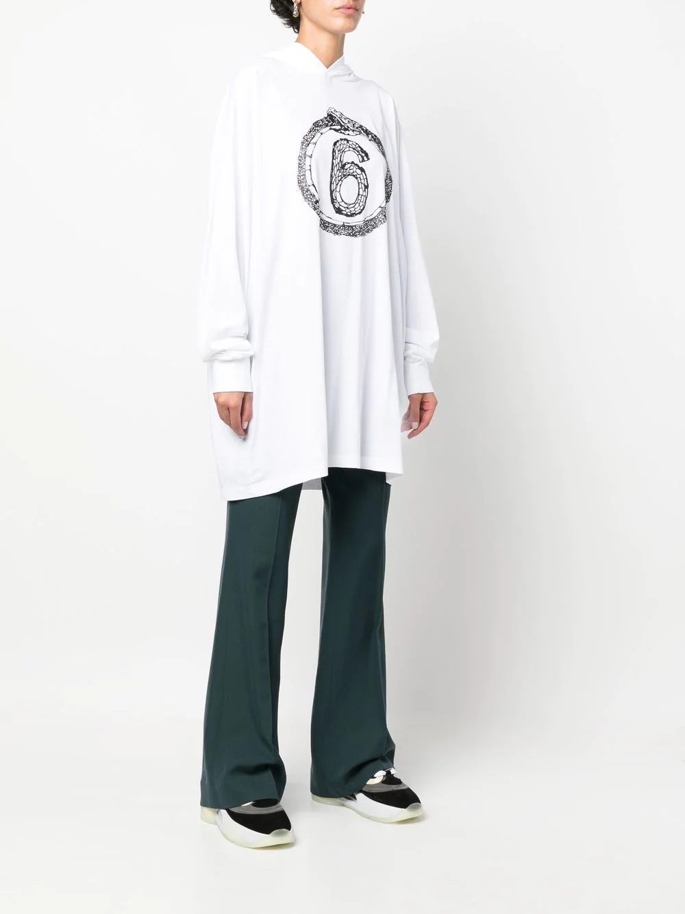 logo oversized hoodie - 3