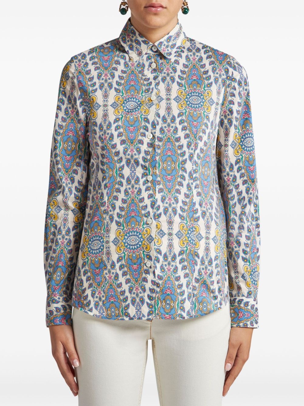 paisley-print shirt - 2