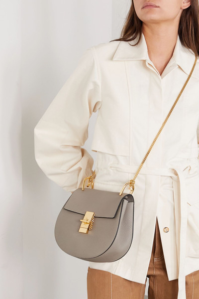 Chloé Drew textured-leather shoulder bag outlook