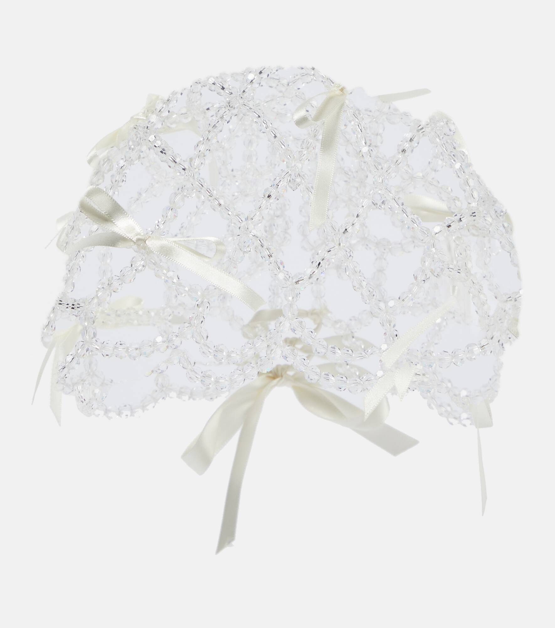Bridal crystal-embellished veil - 1