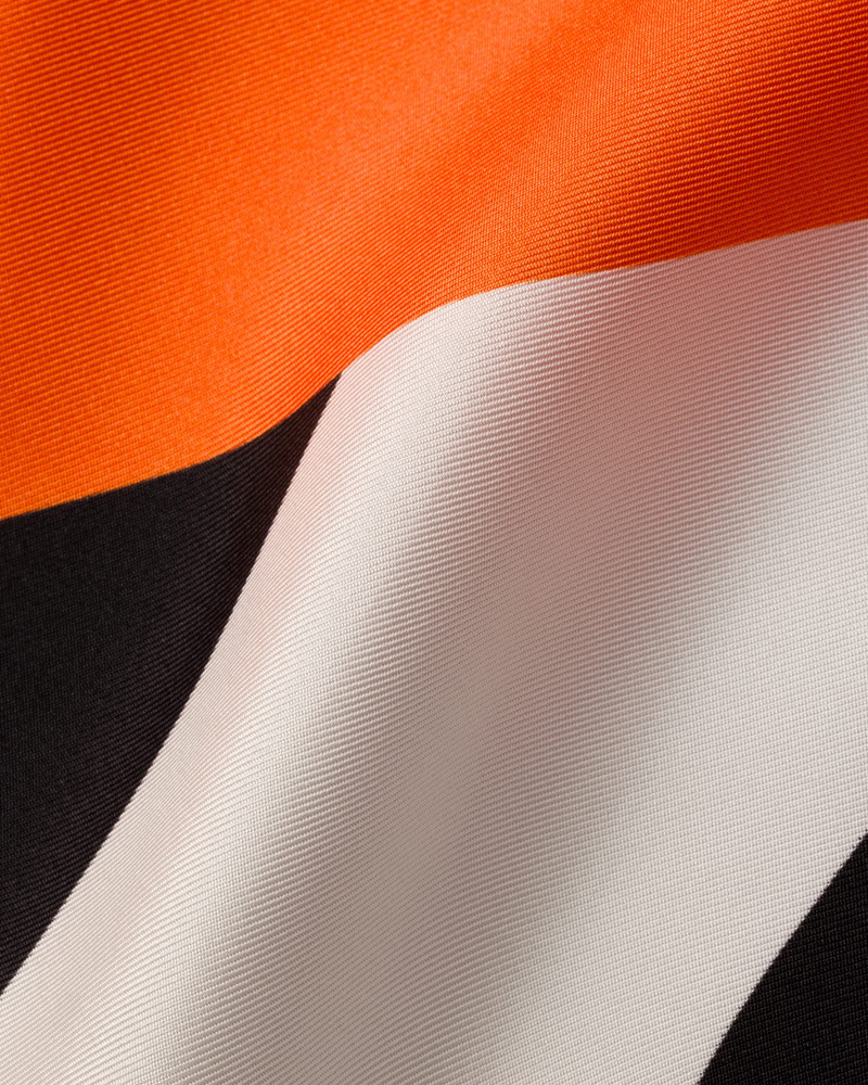 Prada Printed silk twill scarf outlook