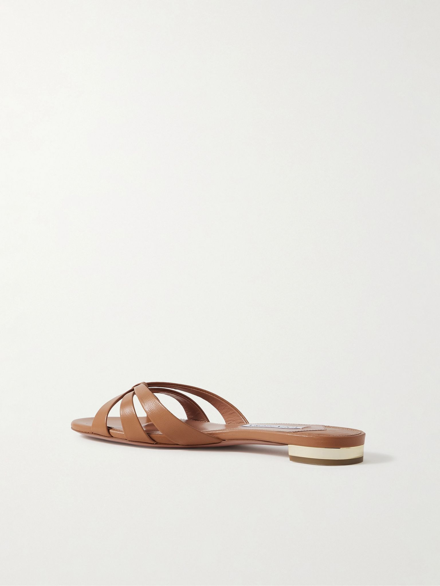 Tati leather slides Tan - 3