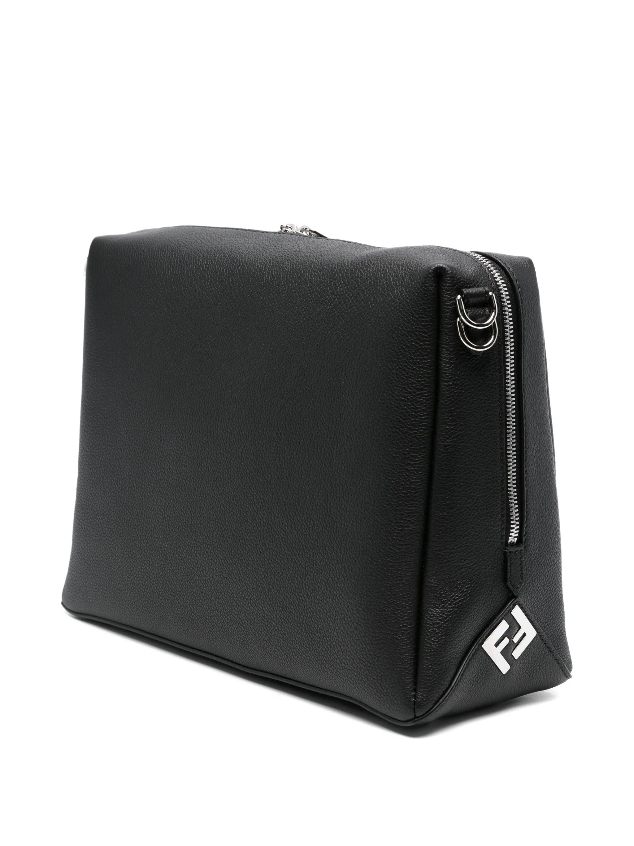 Fendi Large Lui Palladium-logo Zip Shoulder Bag - 3