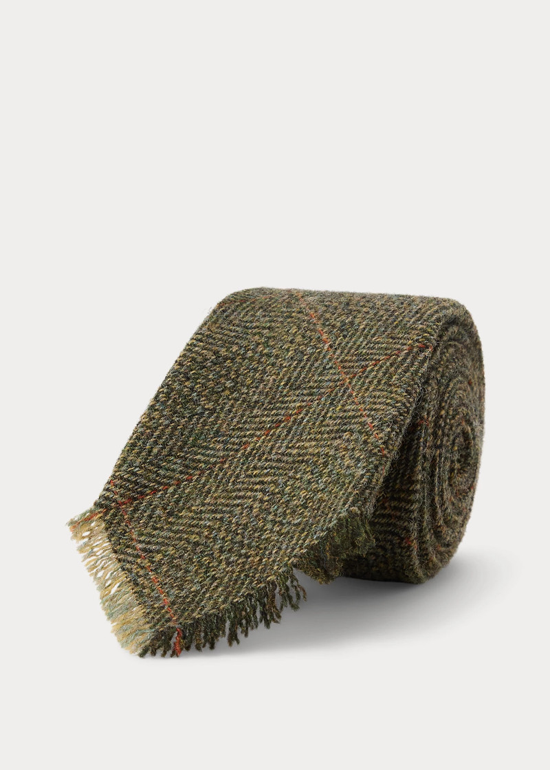RRL by Ralph Lauren Handmade Fringe Tweed Tie outlook