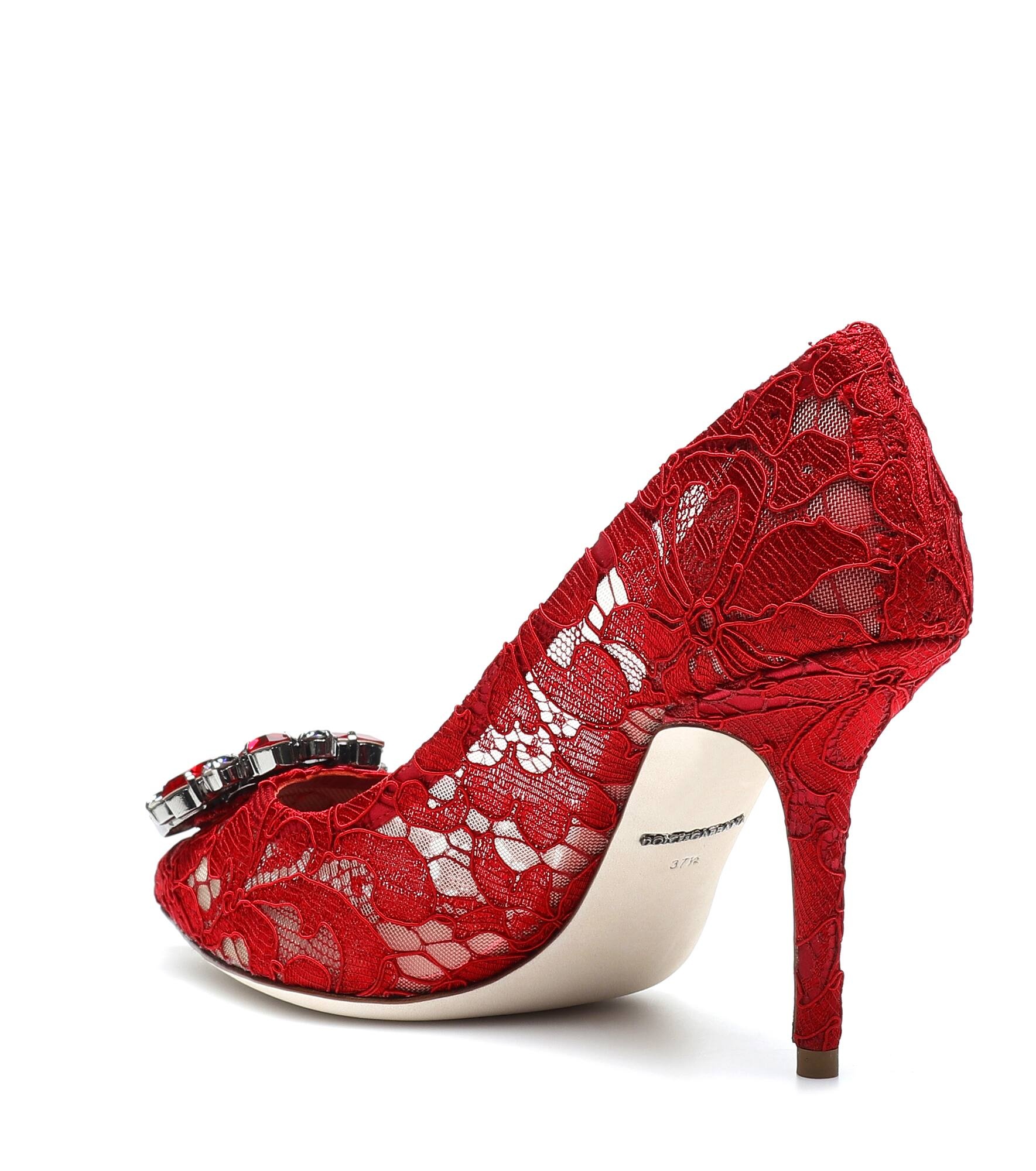 Bellucci embellished lace pumps - 2