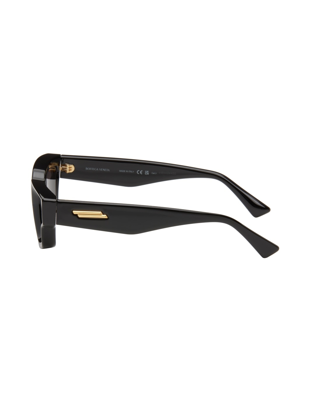 Black Sharp Square Sunglasses - 3