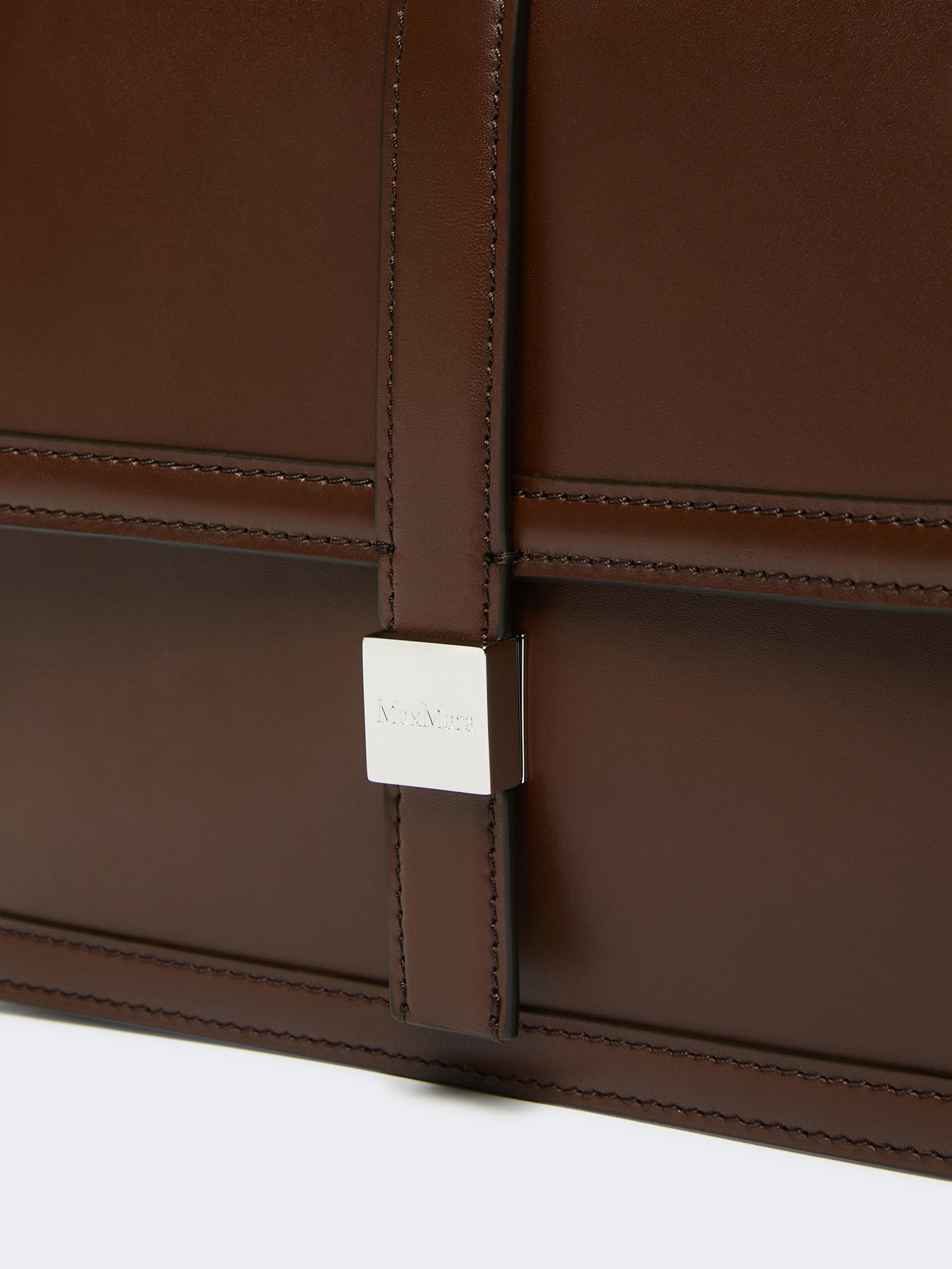 BIANCA Natural leather handbag - 4