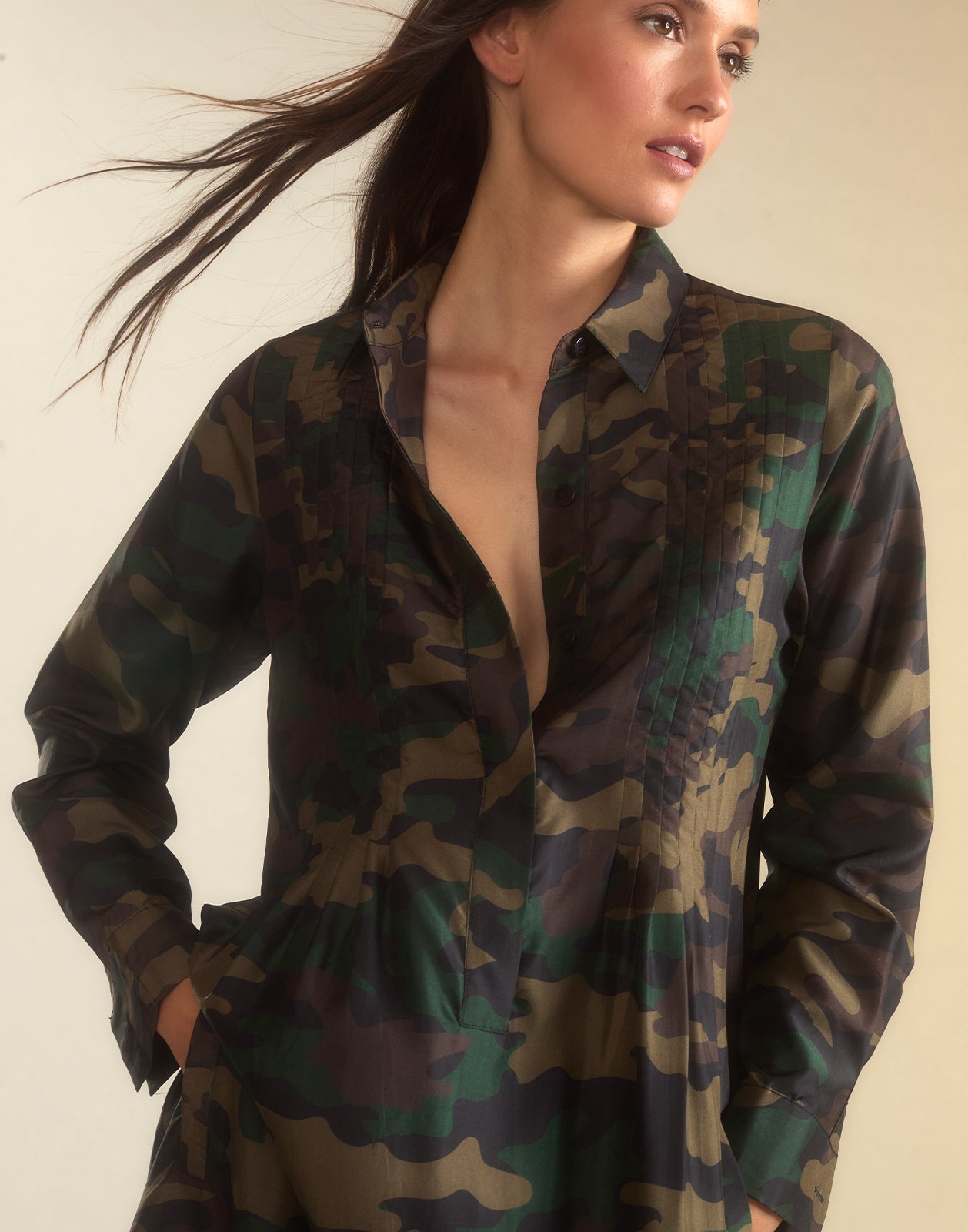 Undercover Silk Taffeta Shirt Dress - 7