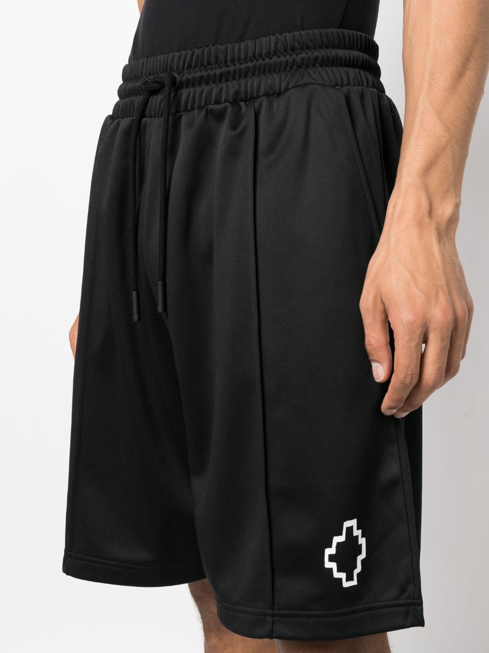 logo-print track shorts - 5