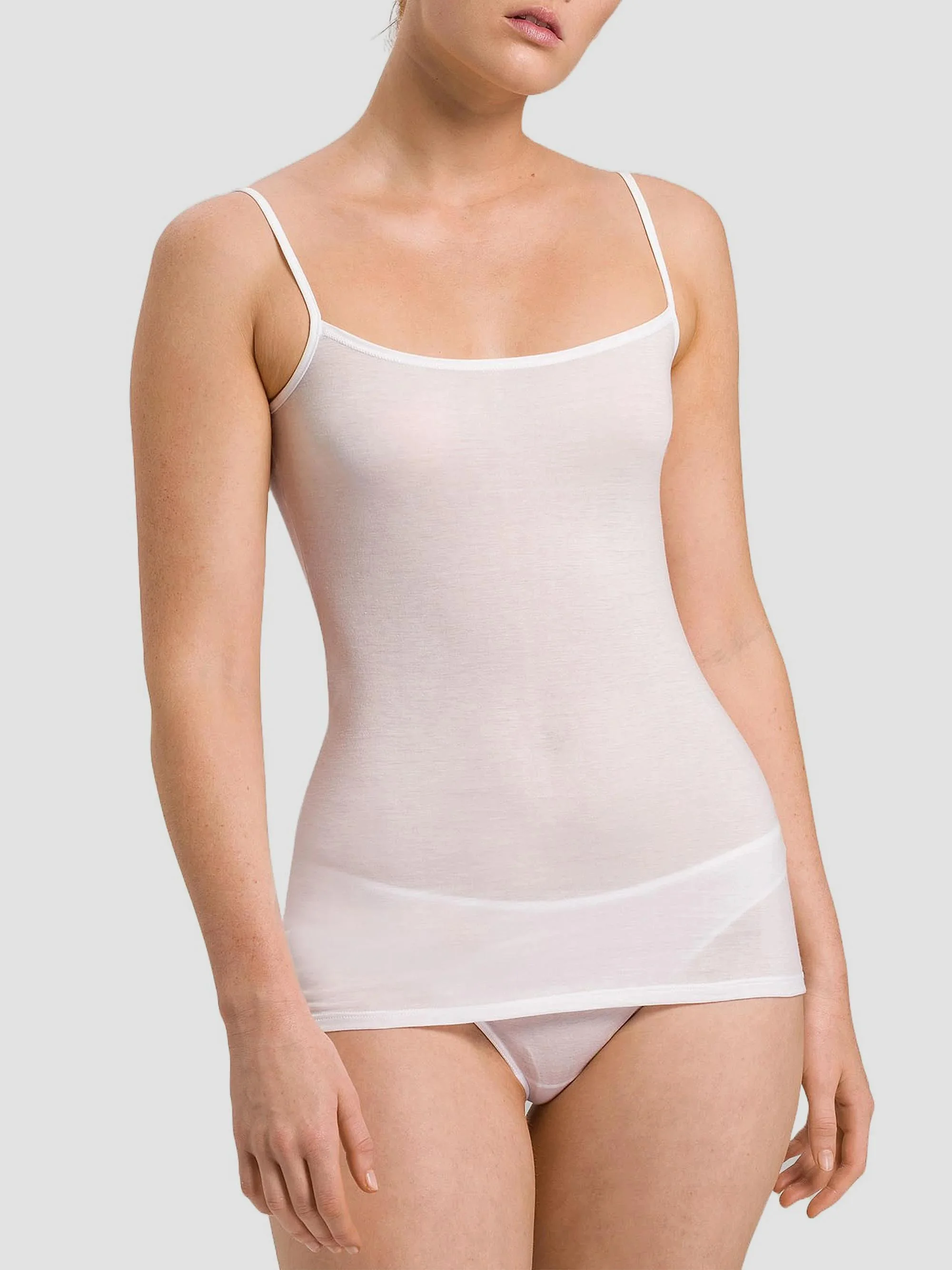 Women's Ultralight Cotton Camisole - White - 1