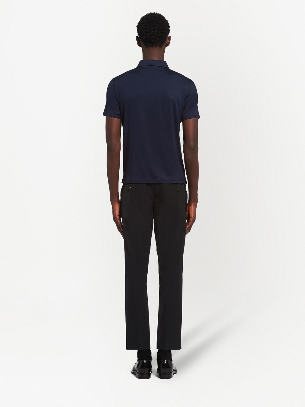 embroidered-logo polo shirt - 4