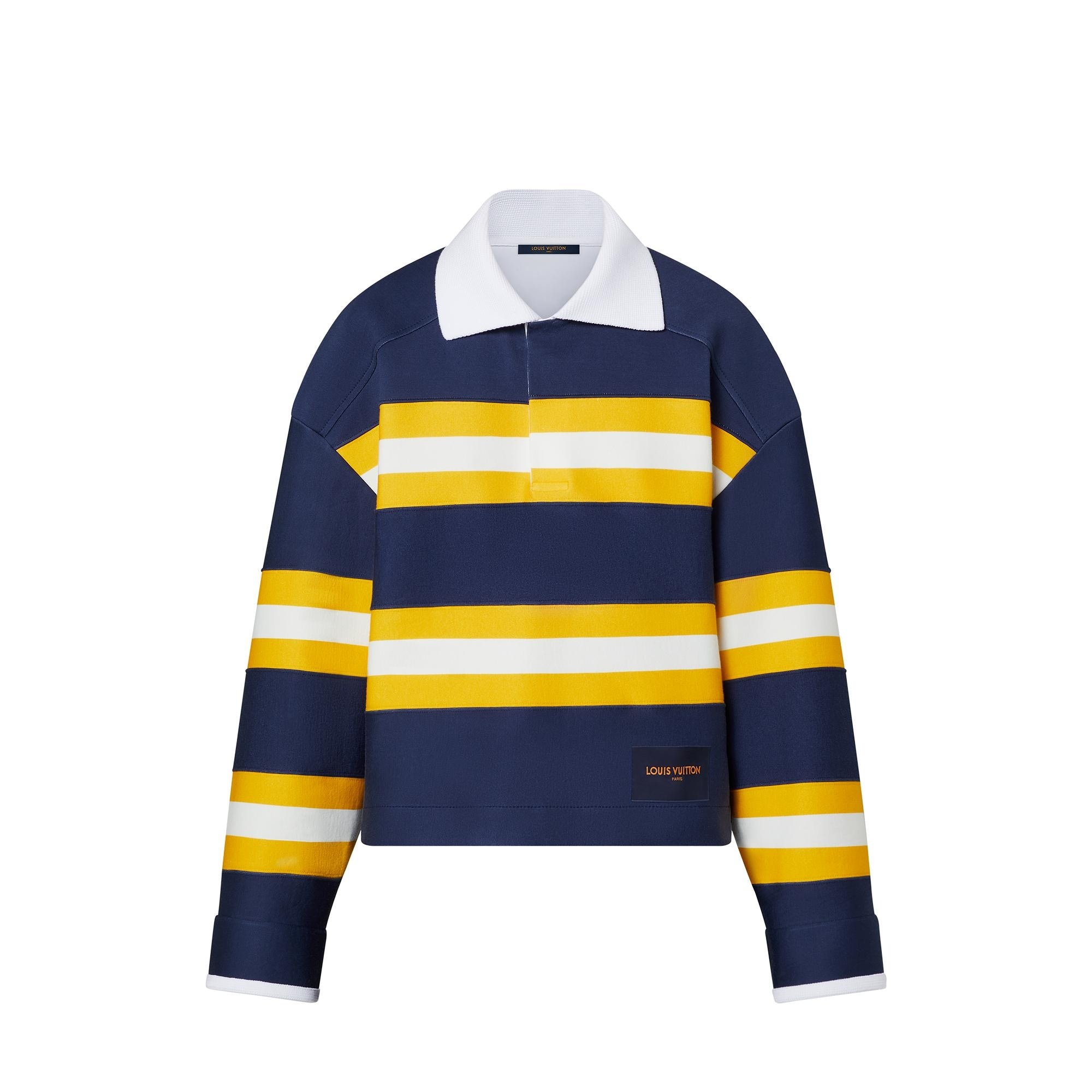 Striped Polo Pullover - 1
