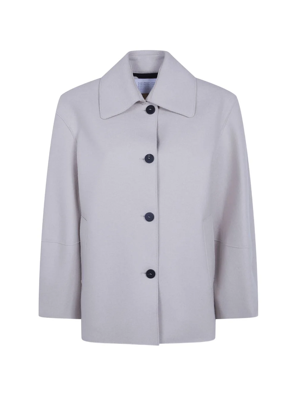 button-fastening wool jacket - 1