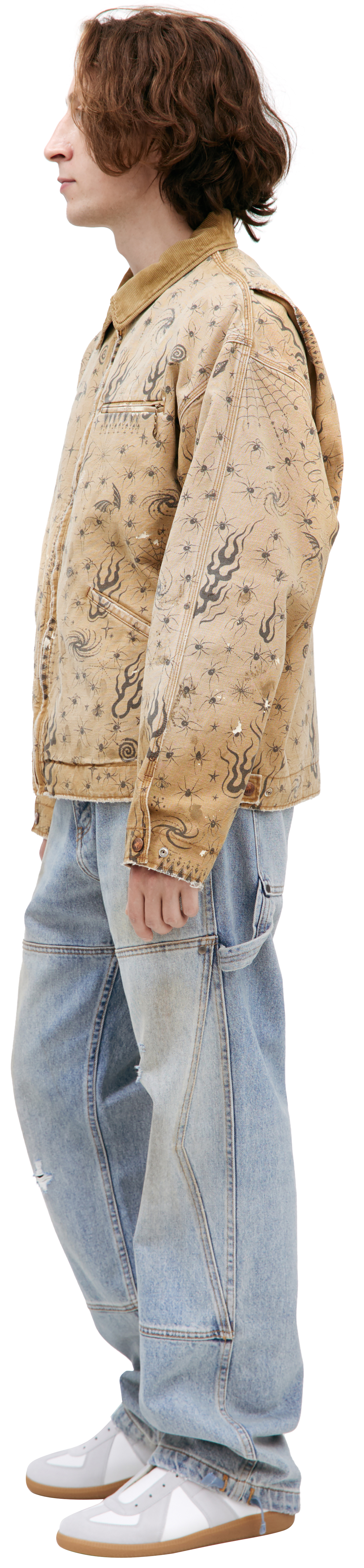BEIGE MONOPRINT JACKET - 2