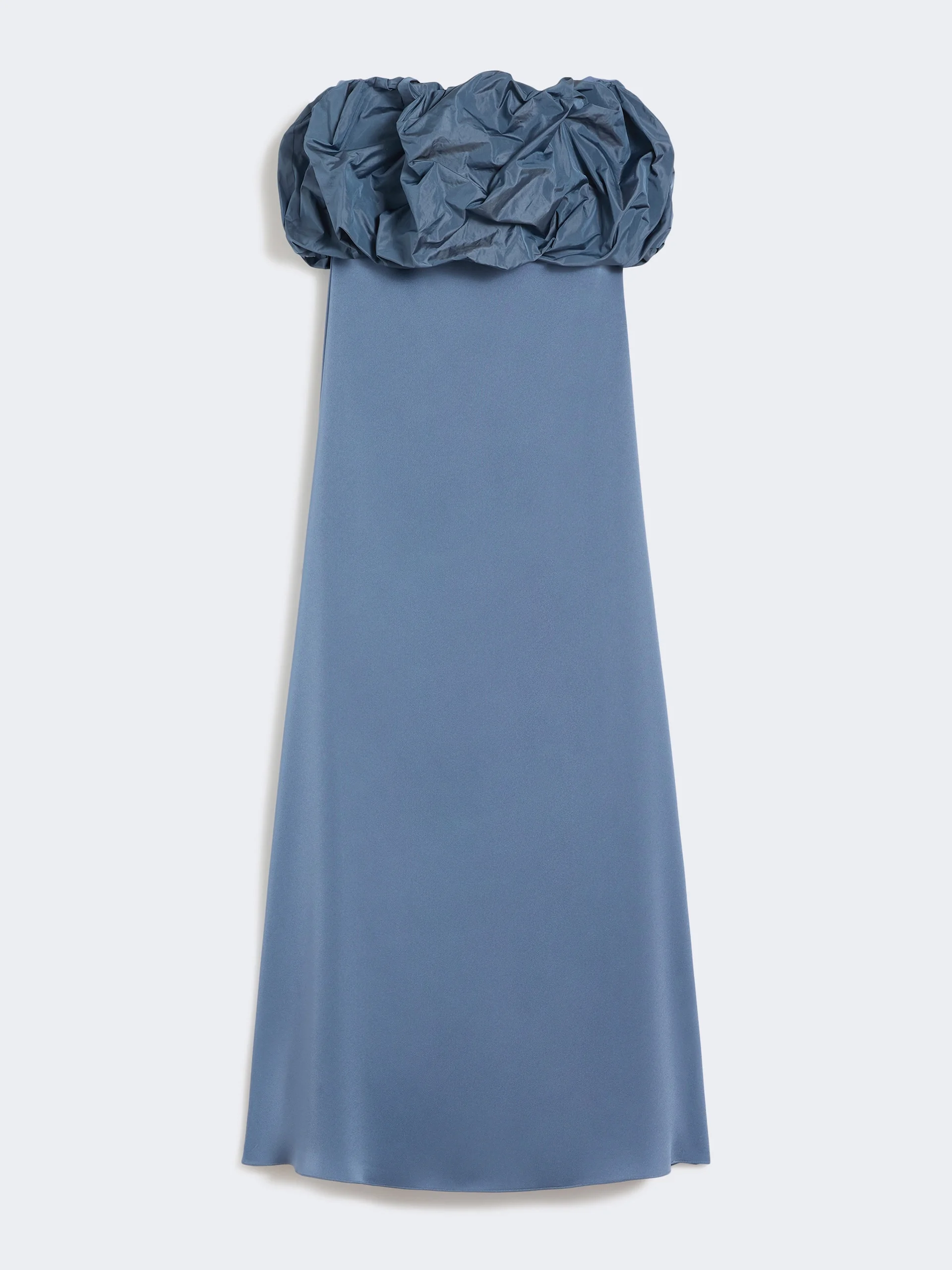 OPEROSO Satin and taffeta bustier dress - AVIO - 1