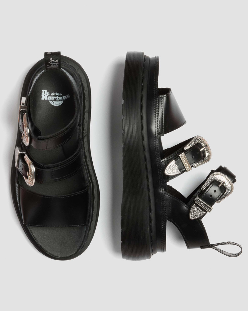 Dr. Martens Gryphon Quad Leather Gladiator Platform Sandals outlook