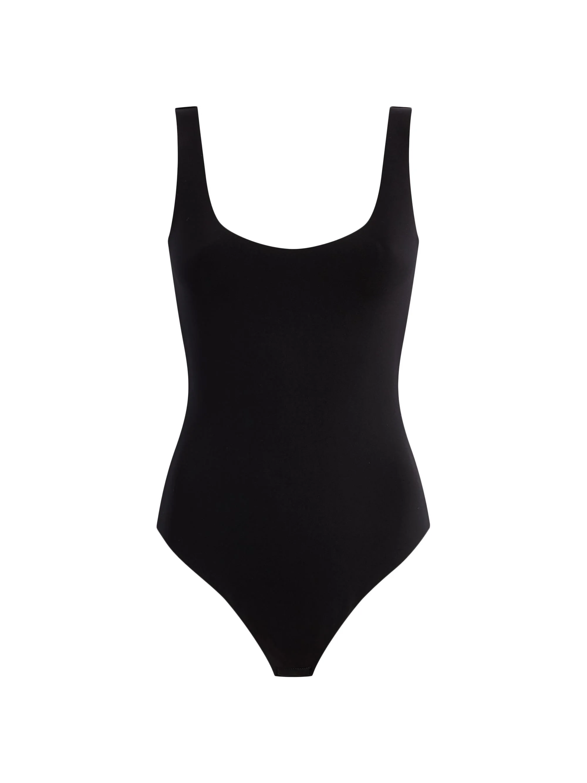 Women's Neoprene Tank Bodysuit - Black - 1