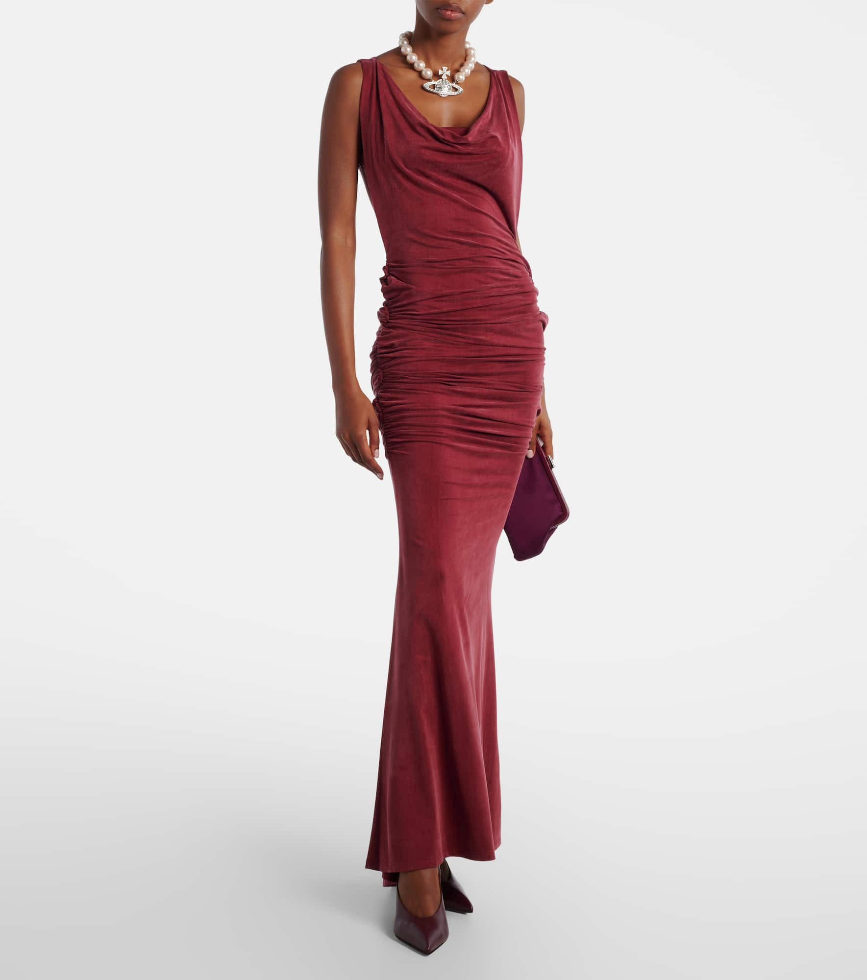 Liz draped jersey maxi dress - 2