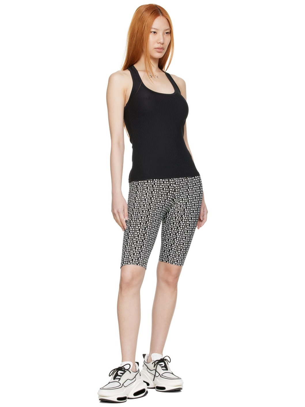 Black Nylon Tank Top - 4