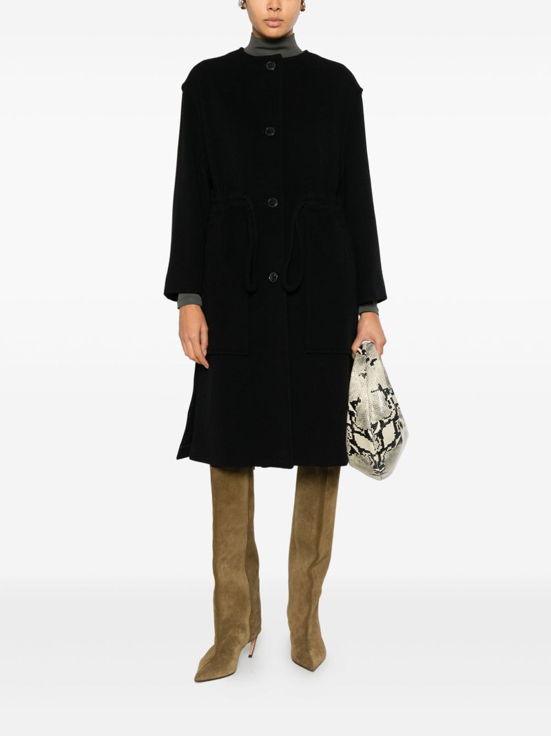 Herno button pocket coat outlook