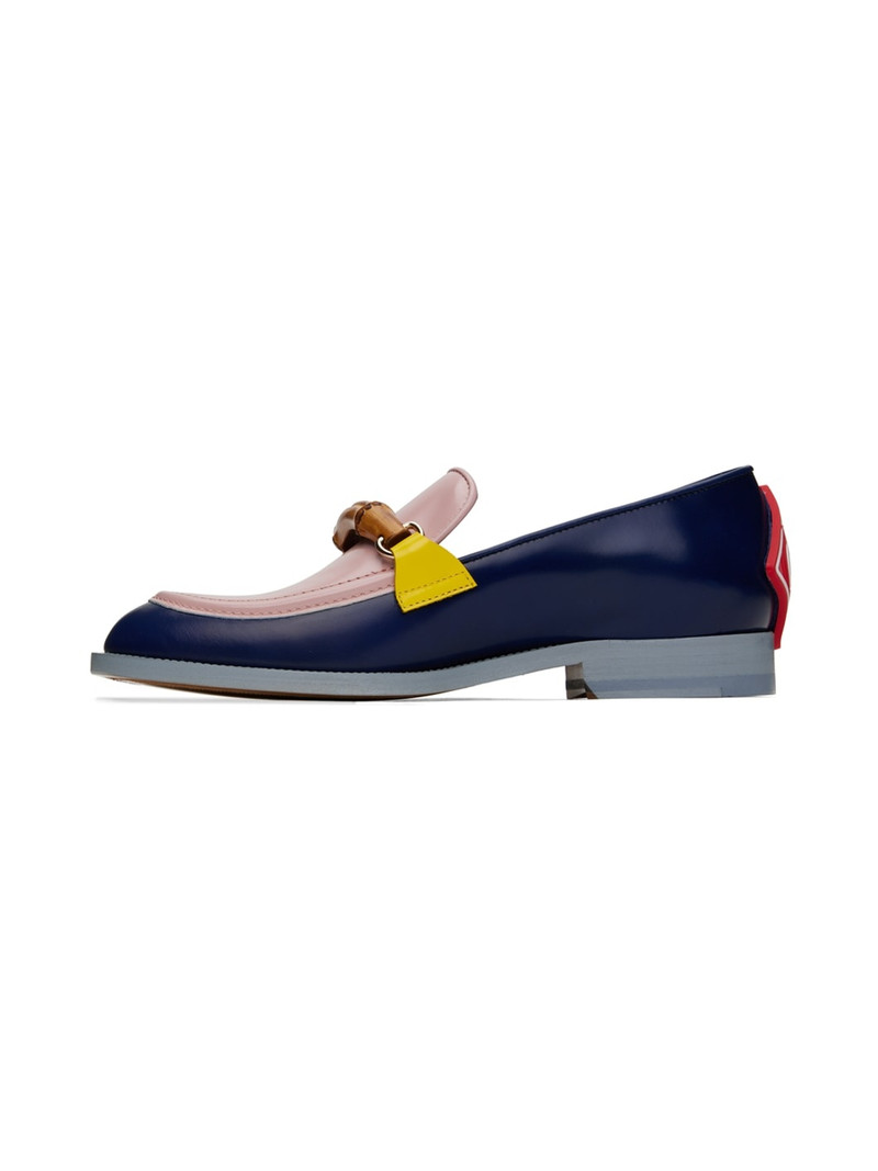 Navy & Pink Memphis Loafers 3