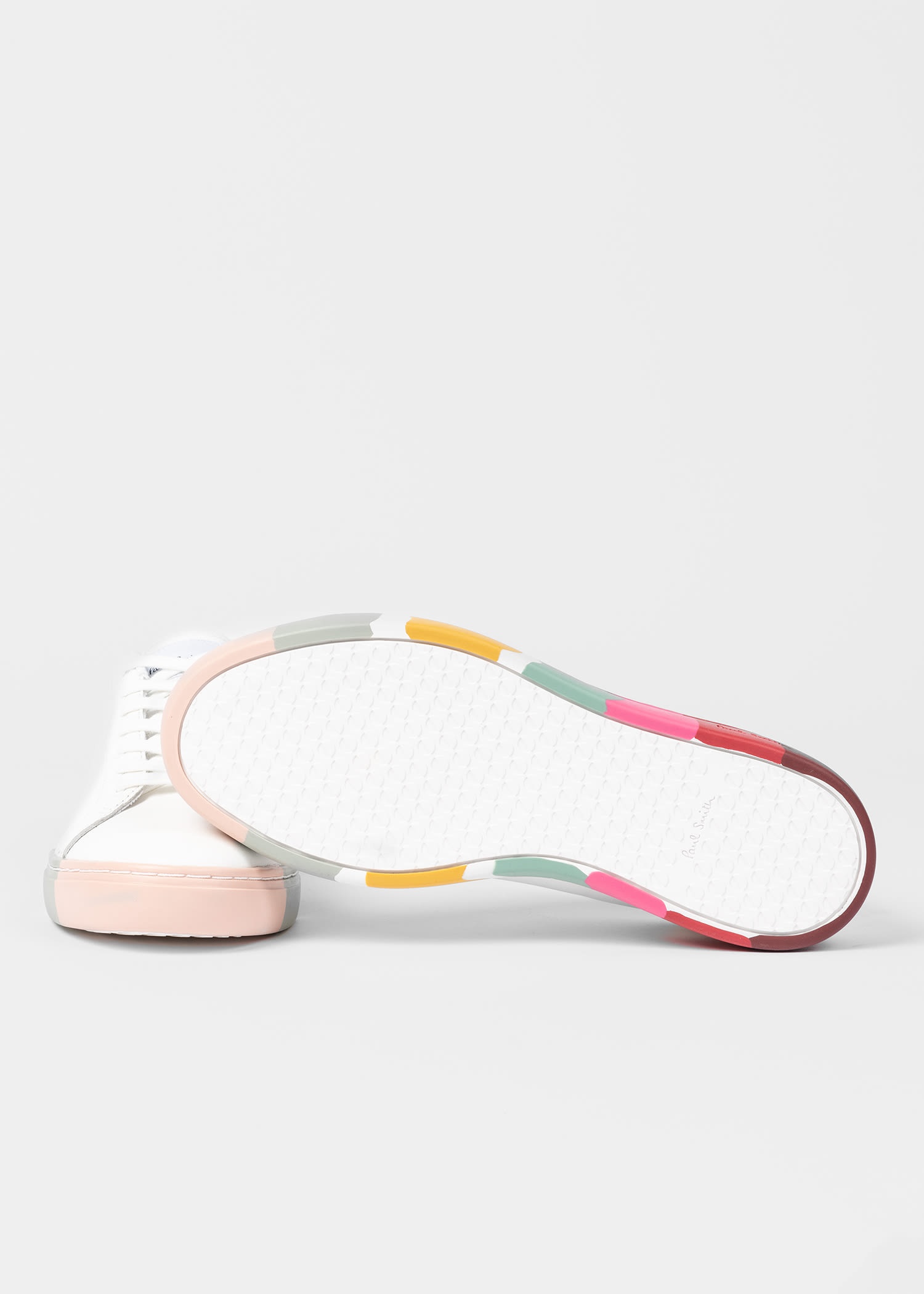 White Leather 'Lapin' Swirl Trainers - 2