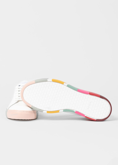 Paul Smith White Leather 'Lapin' Swirl Trainers outlook