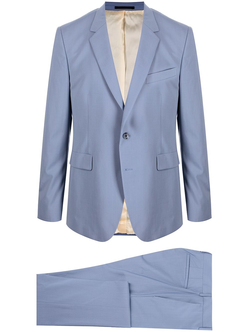 single-breasted slim-fit blazer - 1