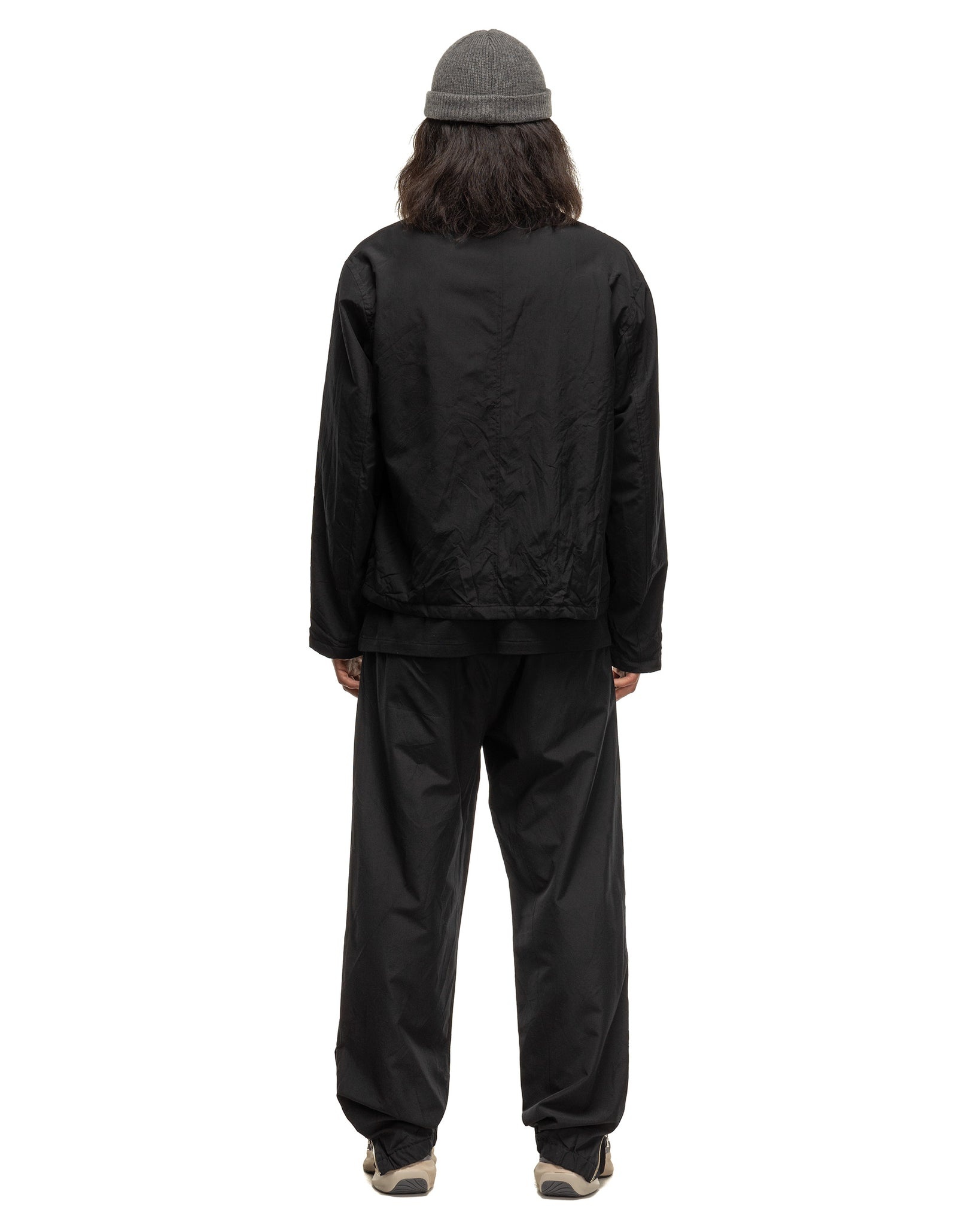 High Count Wool Poplin Blouson Black - 3
