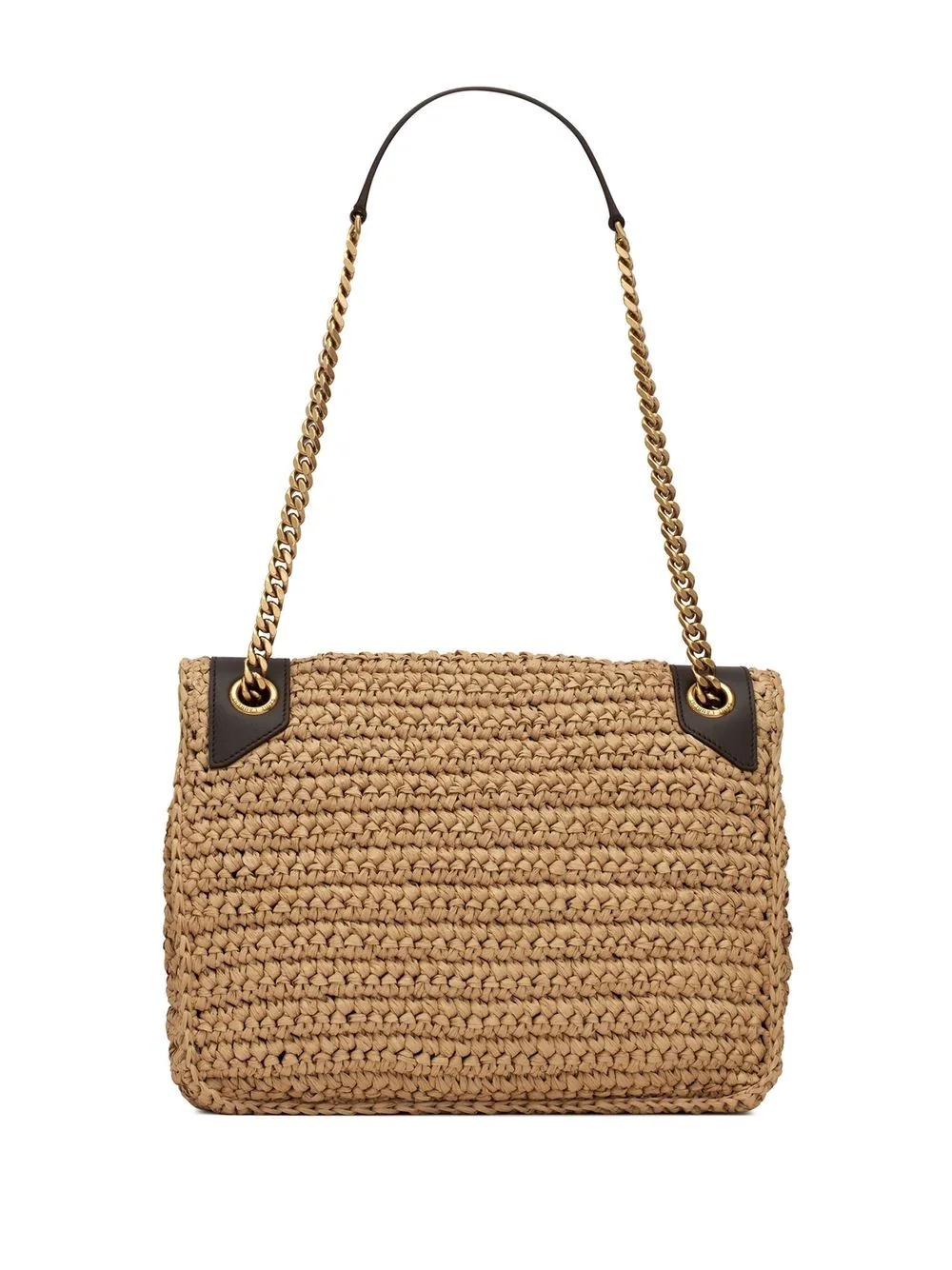 medium Niki raffia shoulder bag - 2