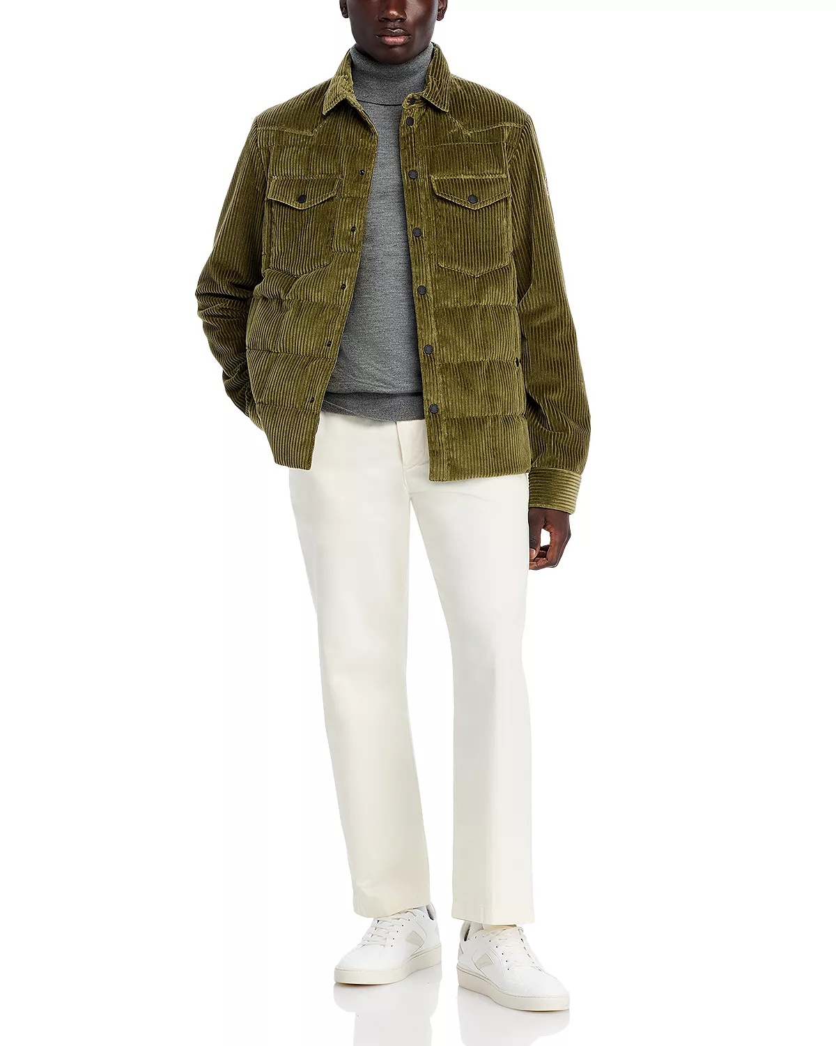Gelt Corduroy Down Shirt Jacket - 2