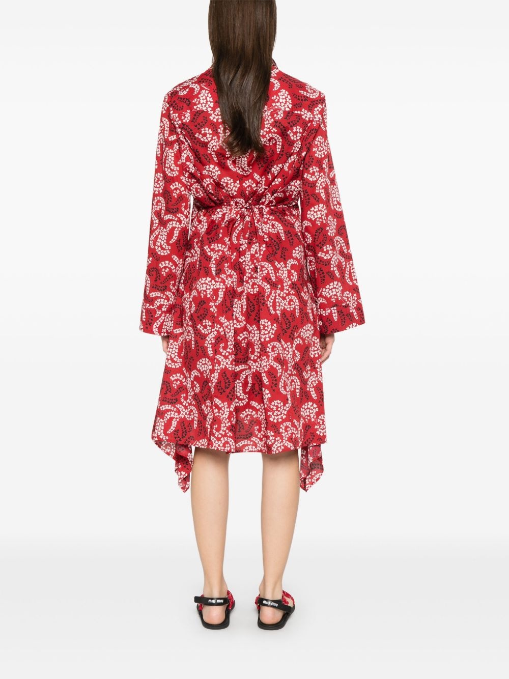 printed midi dress - 4