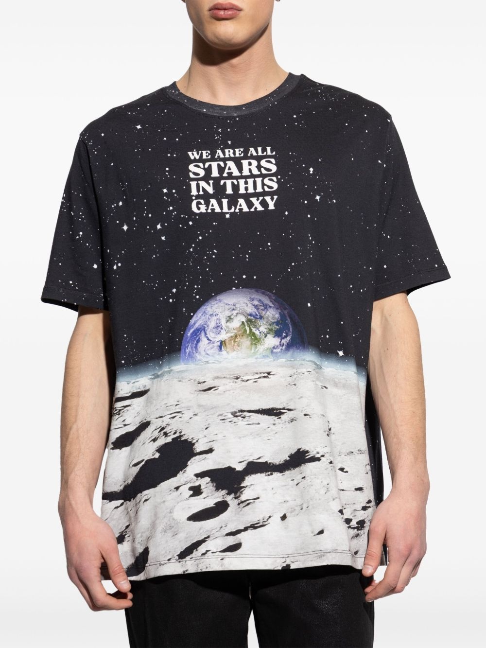 galaxy-print T-shirt - 3