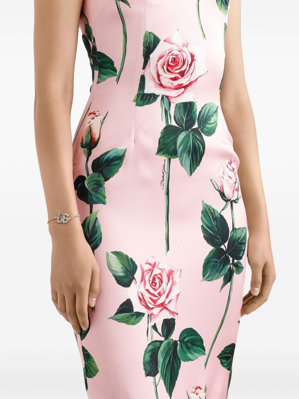 floral-print midi dress - 5