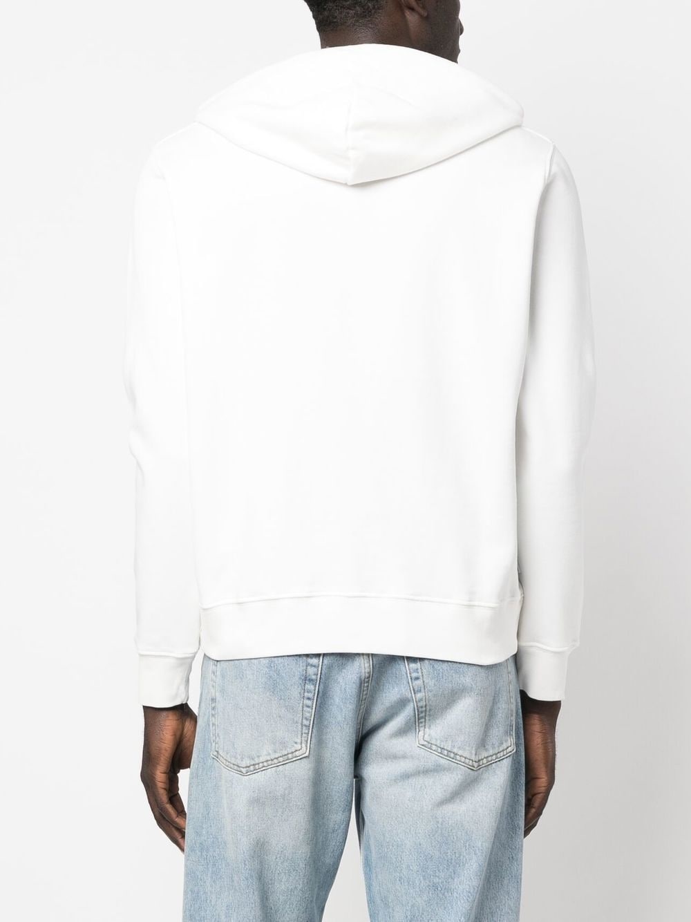 logo-print drawstring hoodie - 4