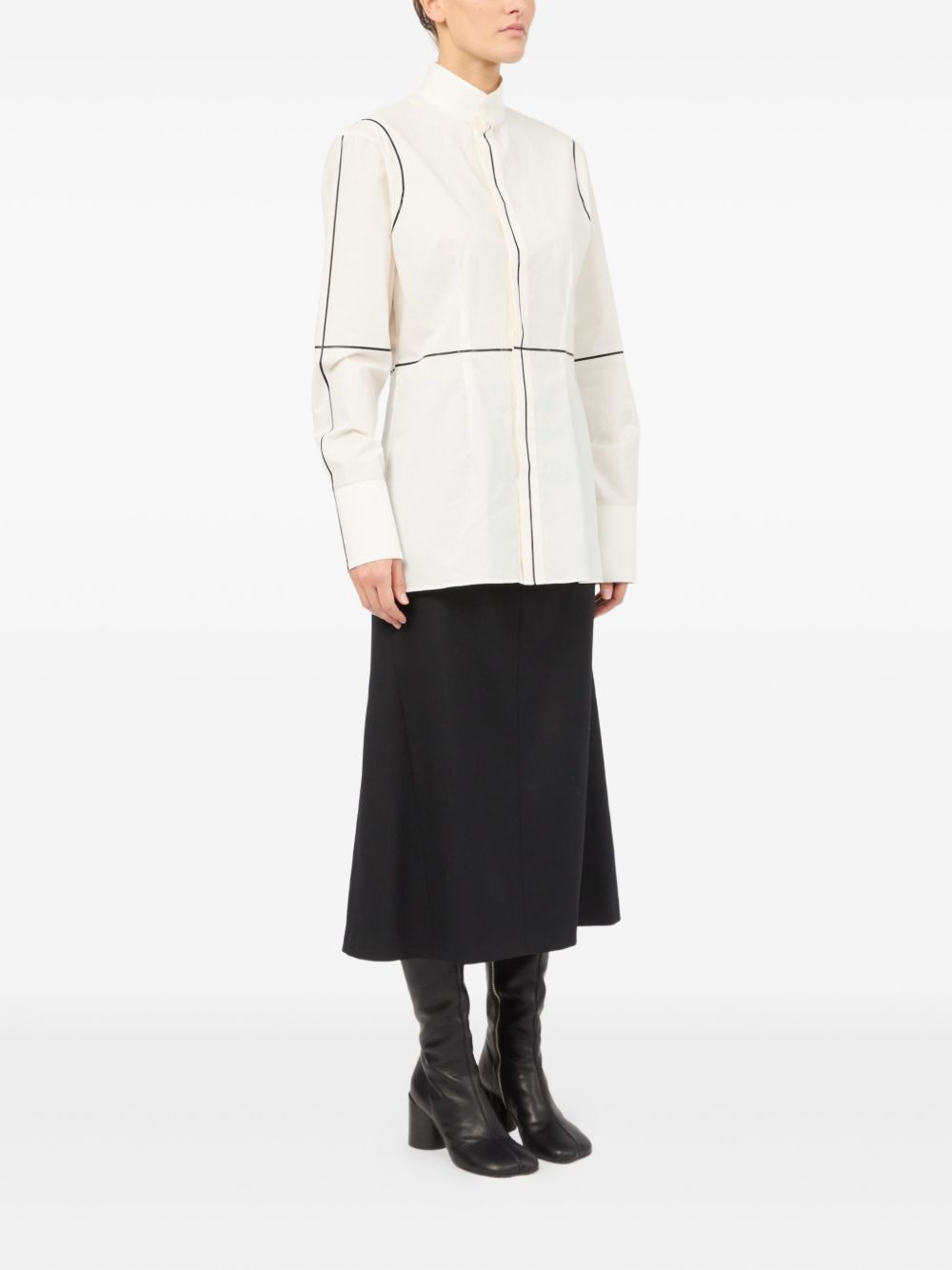panelled shirt - 3