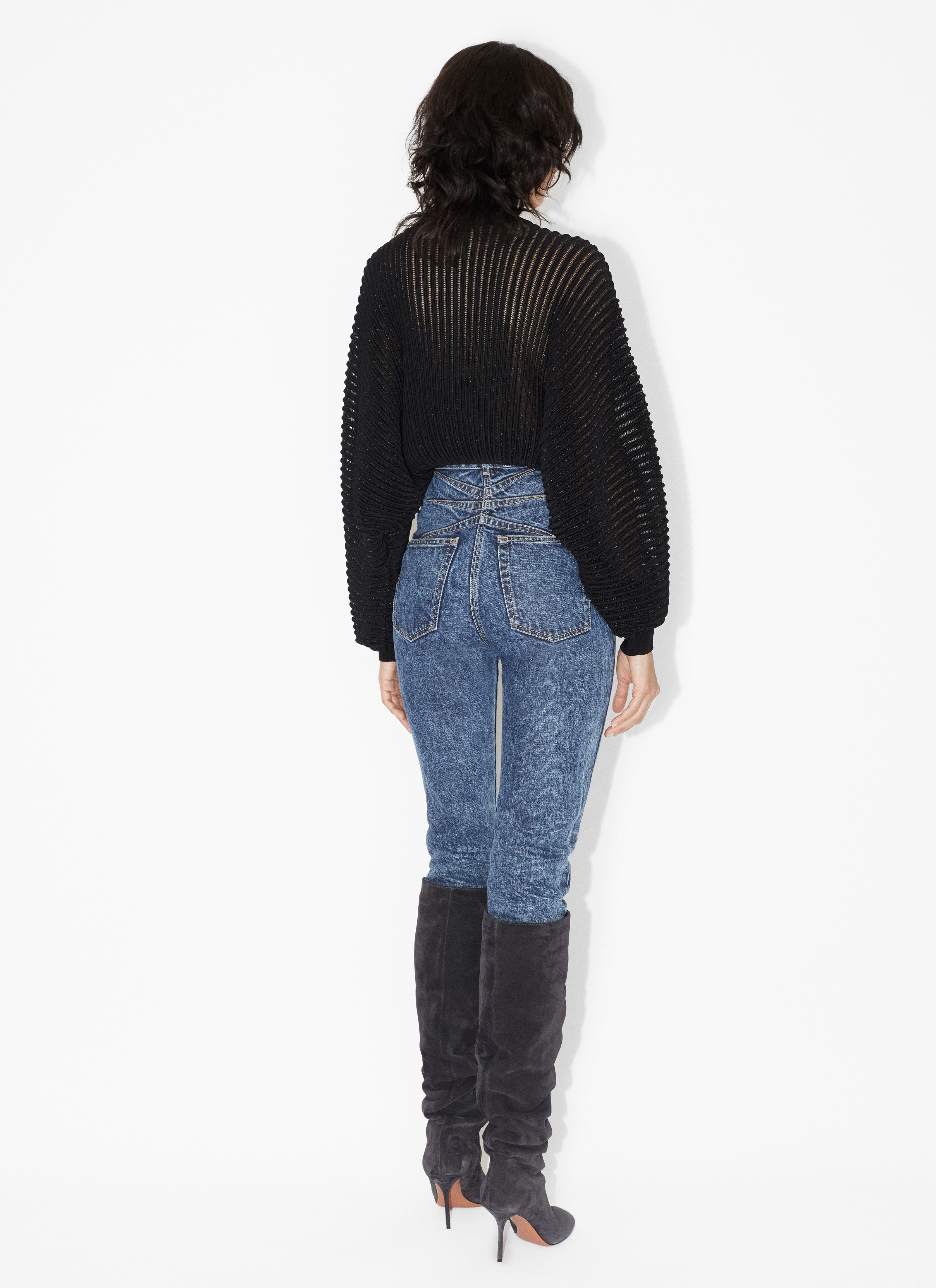 RIBBED LUREX JUMPER - 3