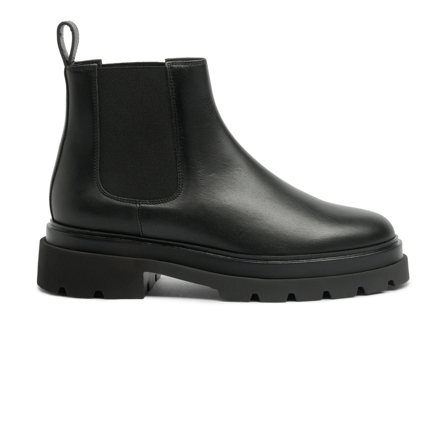 Women’s black leather Chelsea boot - 1