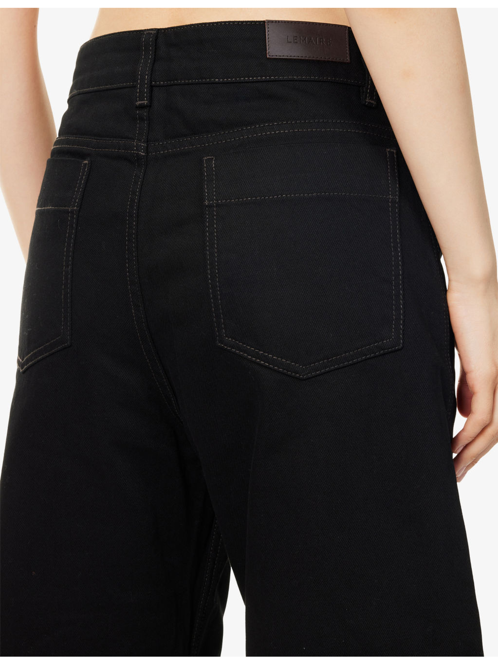High-Rise Curved Denim Jeans - 5