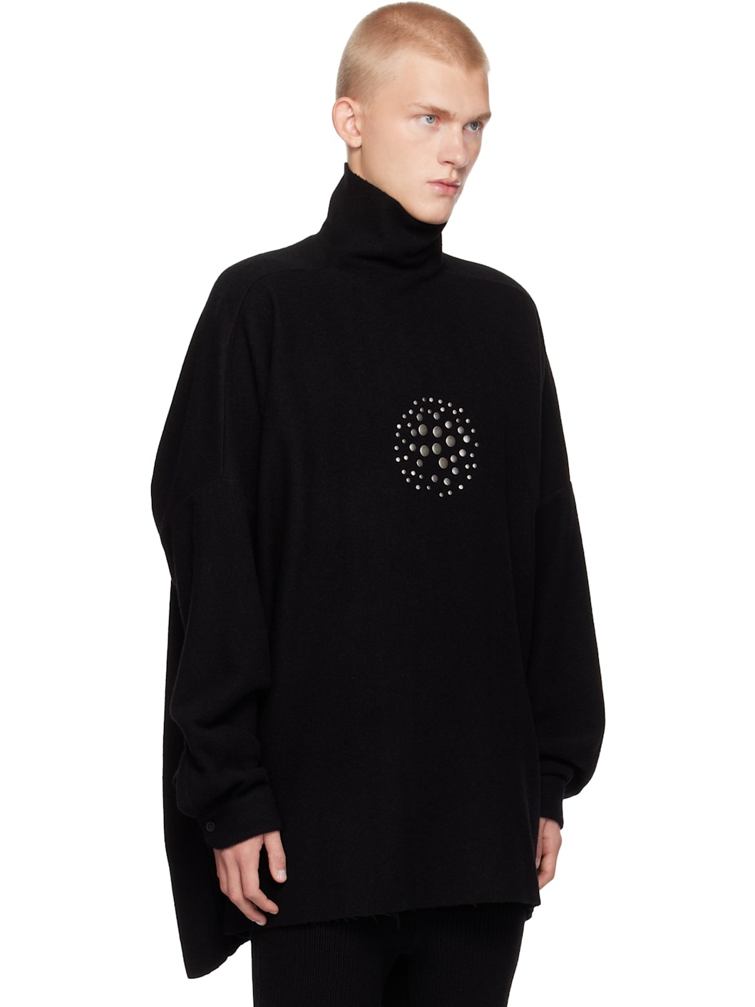 Black Porterville Jumbo Orb Turtleneck - 2