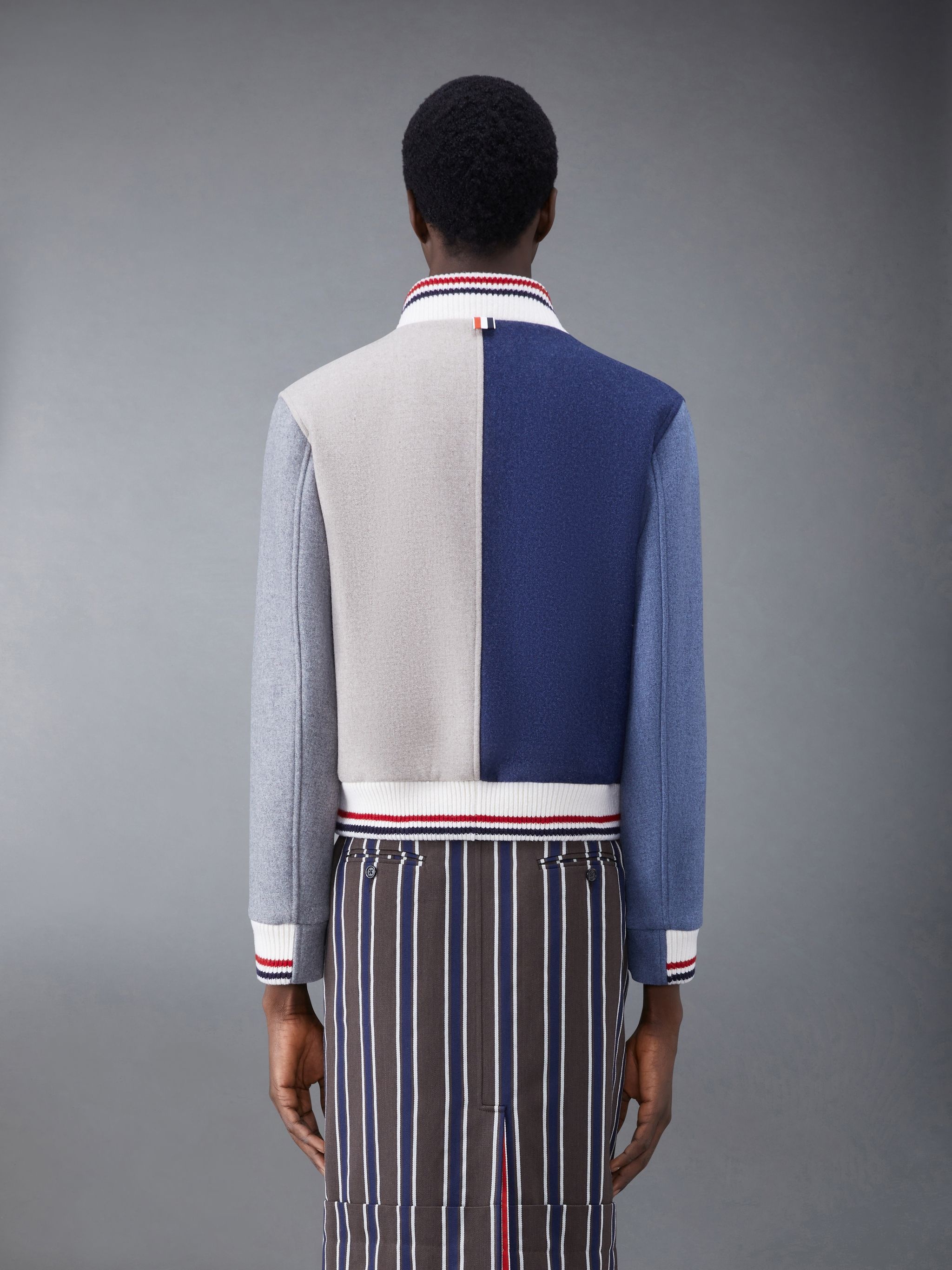 Fun-Mix Double Face Melton Blouson Jacket - 2