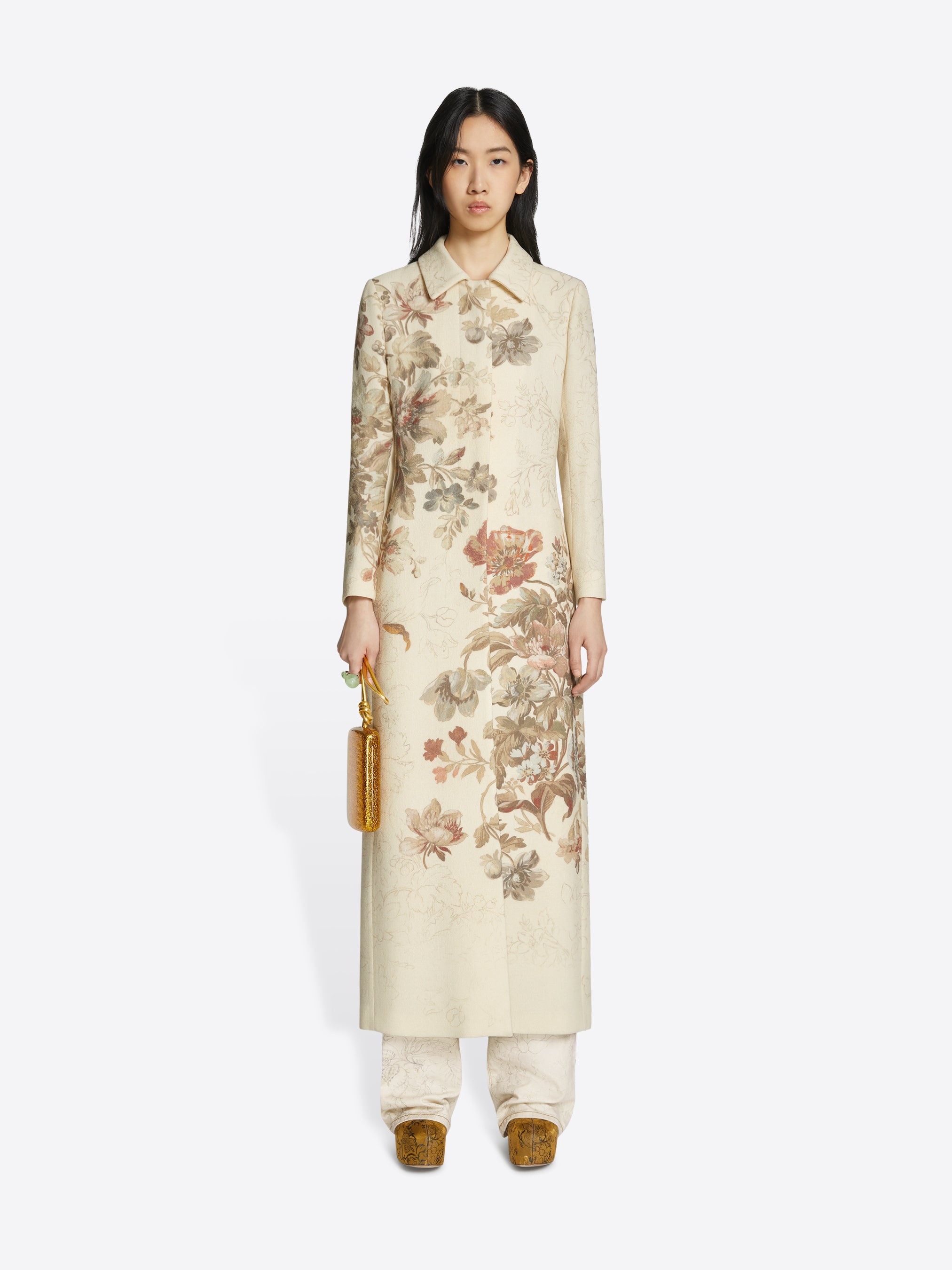 FLORAL FITTED COAT - 2