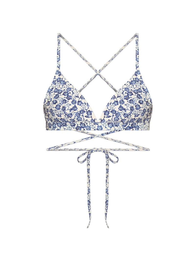Solange floral-print bikini top 1