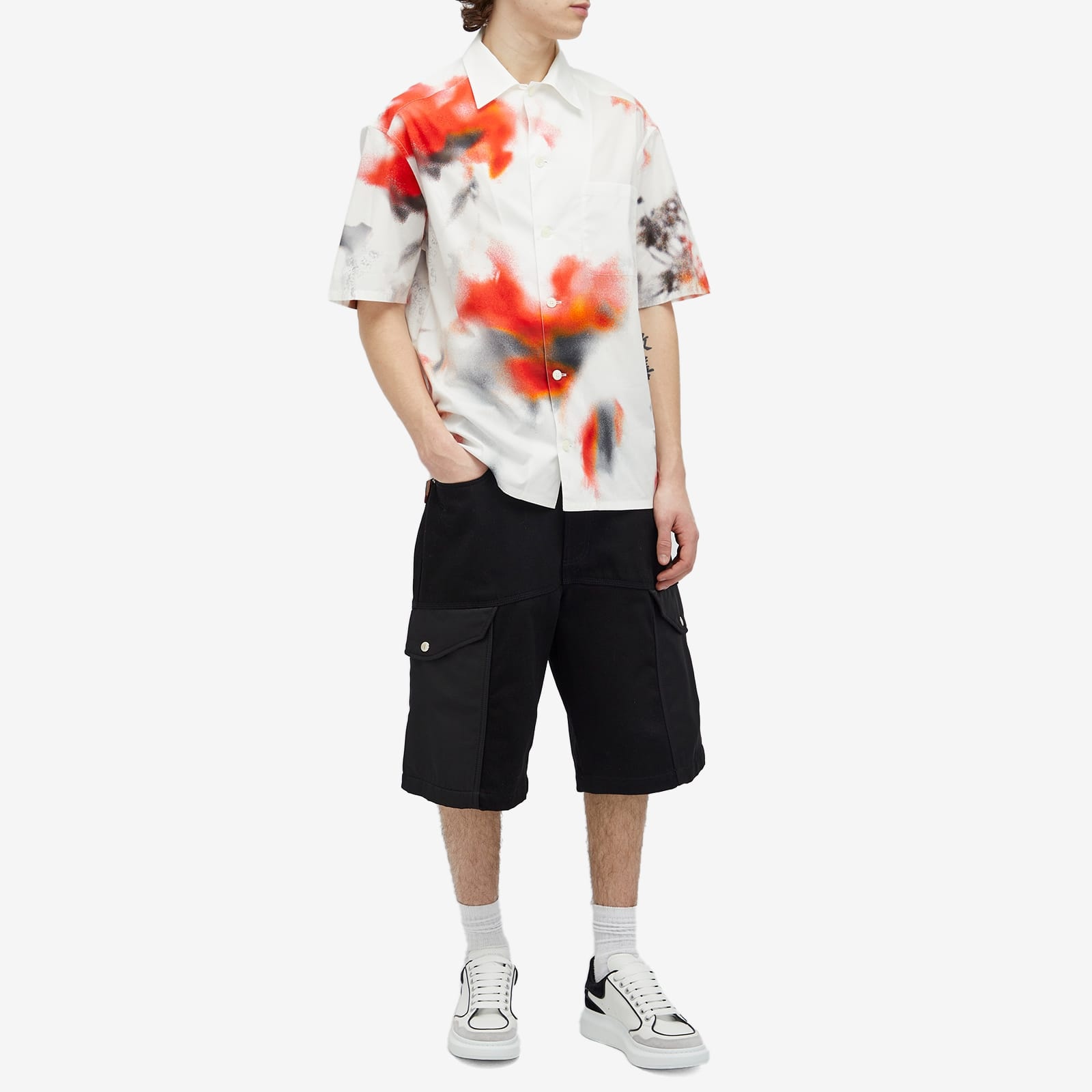 Alexander McQueen Obscured Flower Vacation Shirt - 4