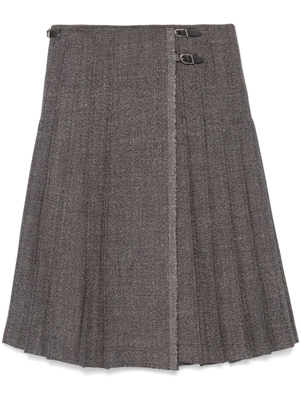pleated midi skirt - 1