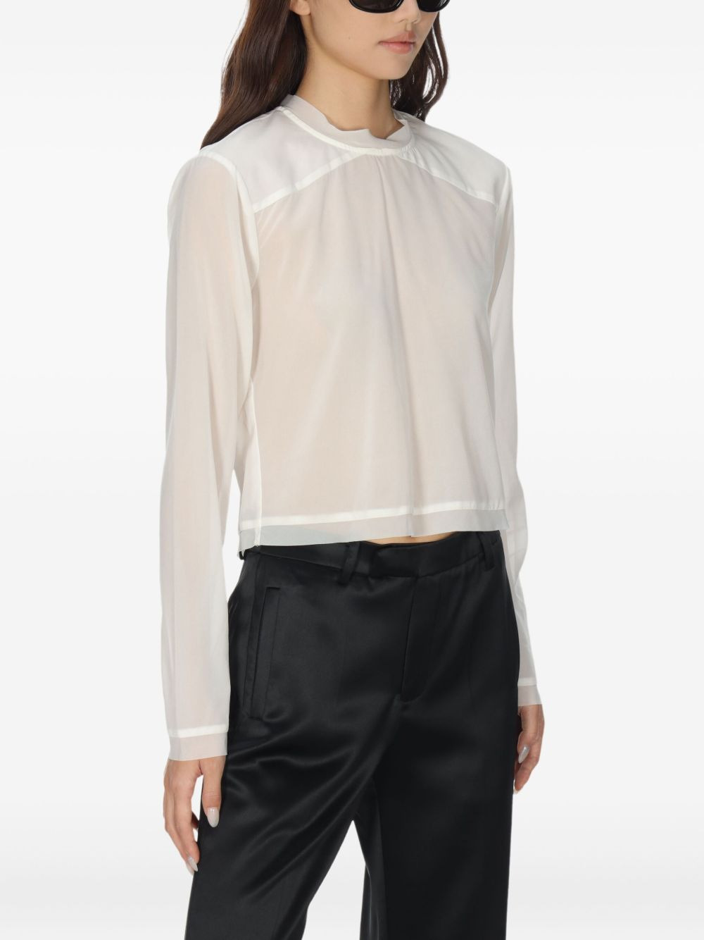Sage long-sleeve blouse - 5