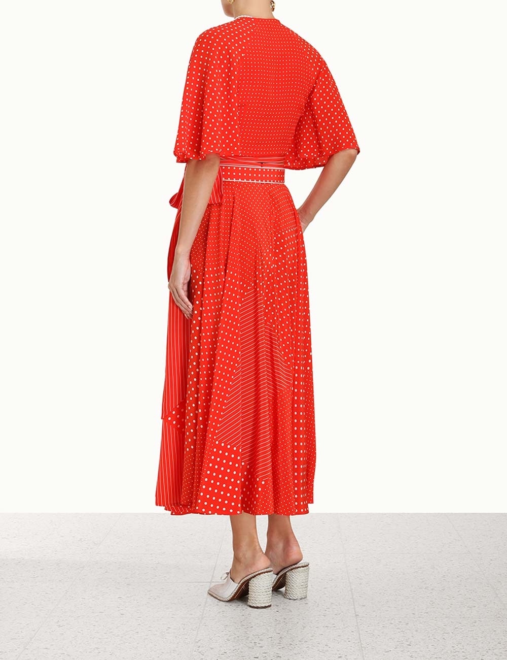 SPLICED MIDI SKIRT - 4