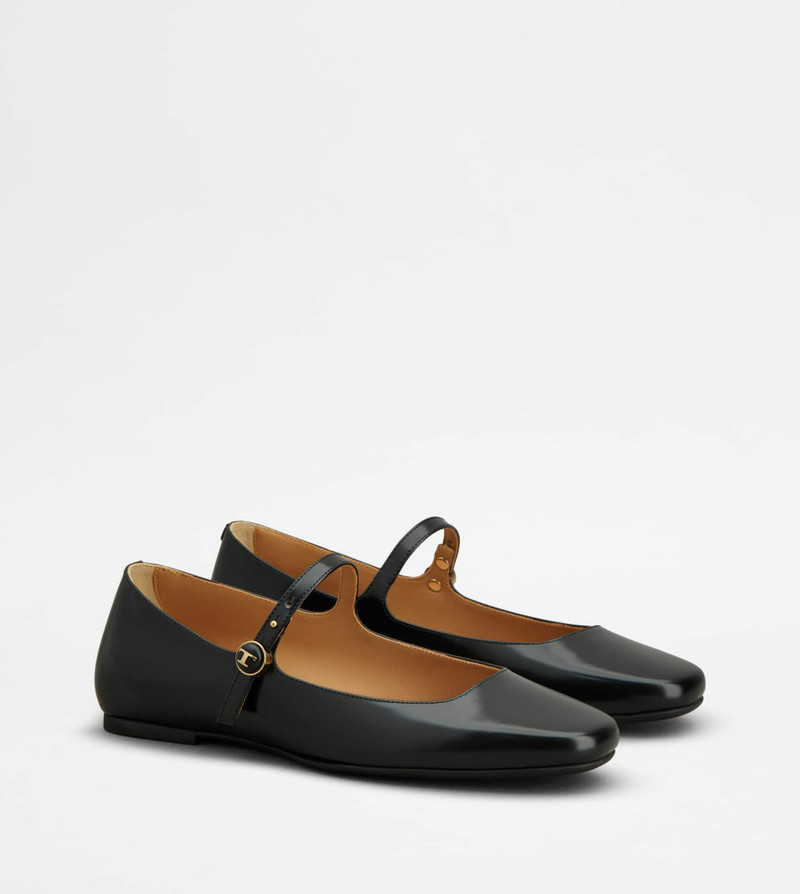 BALLERINAS IN LEATHER - BLACK 3