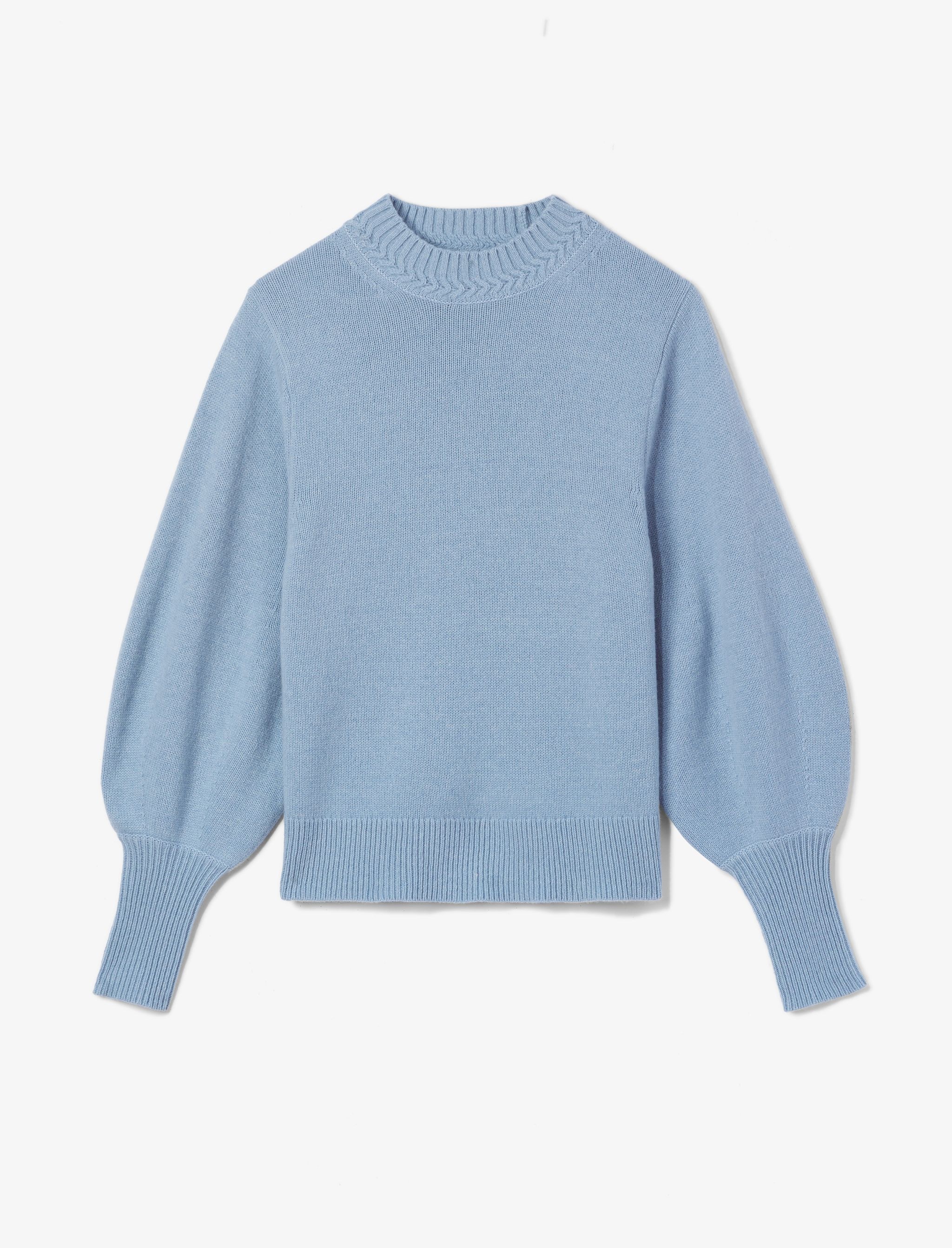 Eco Cashmere Balloon Sleeve Sweater - 1